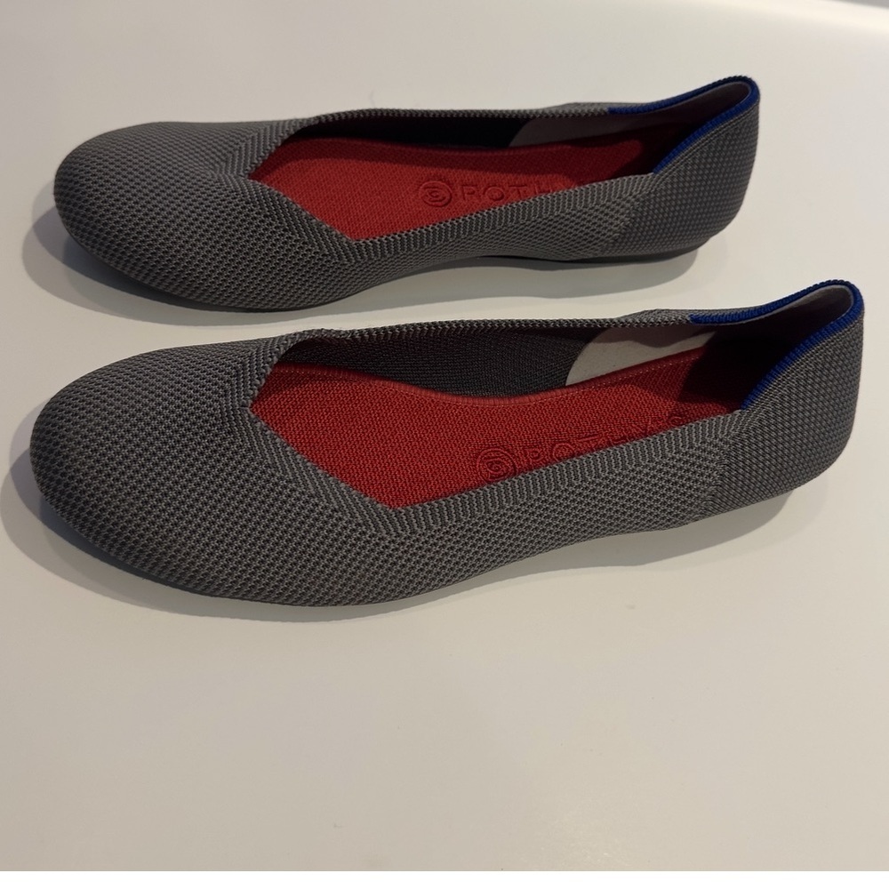 Rothy's Women's The Flats Round Toe in Gray Size 10 - Picture 3 of 6